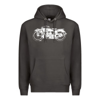 Smoke indian scout motorcycle Premium Hoodie - linhVisuals