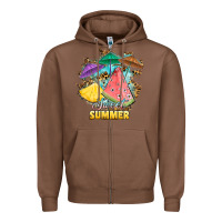Chestnut sweet summer watermelon pineapple fruits Zipper Hoodie - RanaPortraitStore