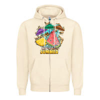Sandshell sweet summer watermelon pineapple fruits Zipper Hoodie - RanaPortraitStore