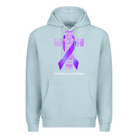 Blue Mist pancreatic cancer t shirtfaith hope love pancreatic cancer warrior t s Premium Hoodie - linhVisuals