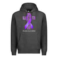 Charcoal Heather pancreatic cancer t shirtfaith hope love pancreatic cancer warrior t s Premium Hoodie - linhVisuals