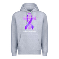 Heather Grey pancreatic cancer t shirtfaith hope love pancreatic cancer warrior t s Premium Hoodie - linhVisuals