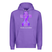 Purple pancreatic cancer t shirtfaith hope love pancreatic cancer warrior t s Premium Hoodie - linhVisuals