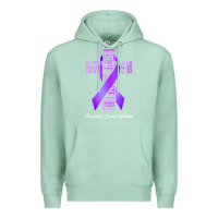 Seafoam pancreatic cancer t shirtfaith hope love pancreatic cancer warrior t s Premium Hoodie - linhVisuals