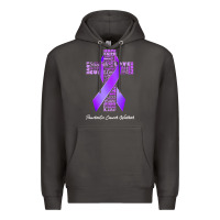 Smoke pancreatic cancer t shirtfaith hope love pancreatic cancer warrior t s Premium Hoodie - linhVisuals