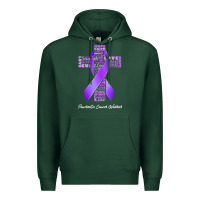 Sports Green pancreatic cancer t shirtfaith hope love pancreatic cancer warrior t s Premium Hoodie - linhVisuals
