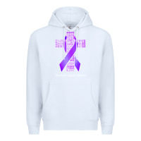 White pancreatic cancer t shirtfaith hope love pancreatic cancer warrior t s Premium Hoodie - linhVisuals