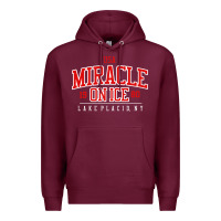 Burgundy miracle on ice Premium Hoodie - linhVisuals