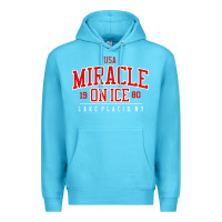 Ocean Blue miracle on ice Premium Hoodie - linhVisuals