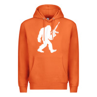 Carrot bigfoot with rifle sasquatch 2nd amendment gun t shirt Premium Hoodie - linhVisuals