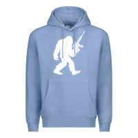 Colony Blue bigfoot with rifle sasquatch 2nd amendment gun t shirt Premium Hoodie - linhVisuals