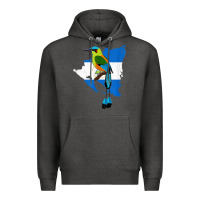 Charcoal Heather nicaragua guardabarranco, nicaragua t shirt Premium Hoodie - linhVisuals