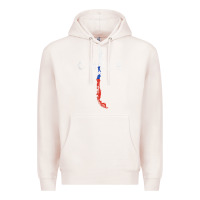 Pale Pink chilean map and flag   distressed chile souvenir t shirt Premium Hoodie - linhVisuals