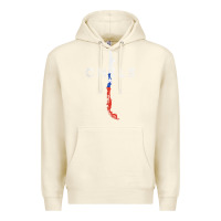 Sandshell chilean map and flag   distressed chile souvenir t shirt Premium Hoodie - linhVisuals