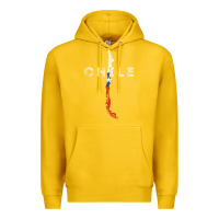 Lemon chilean map and flag   distressed chile souvenir t shirt Premium Hoodie - linhVisuals