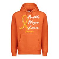 Carrot sarcoma awareness t  shirt sarcoma awareness faith hope love   in this Premium Hoodie - linhVisuals