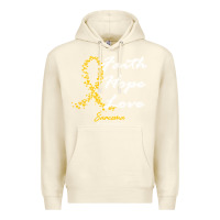 Sandshell sarcoma awareness t  shirt sarcoma awareness faith hope love   in this Premium Hoodie - linhVisuals