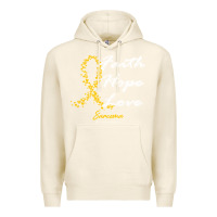 Tofu sarcoma awareness t  shirt sarcoma awareness faith hope love   in this Premium Hoodie - linhVisuals