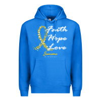 True Royal sarcoma awareness t  shirt sarcoma awareness faith hope love   in this Premium Hoodie - linhVisuals