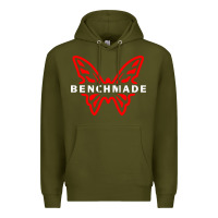 Army Green Benchmade Premium Hoodie - linhVisuals