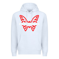 White Benchmade Premium Hoodie - linhVisuals