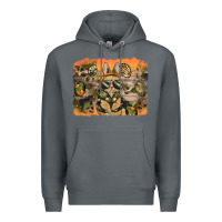 Rock camouflage bunny background Premium Hoodie - BarkalooDesign