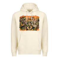 Sandshell camouflage bunny background Premium Hoodie - BarkalooDesign