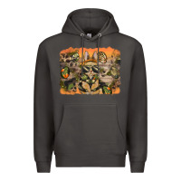Smoke camouflage bunny background Premium Hoodie - BarkalooDesign