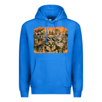 True Royal camouflage bunny background Premium Hoodie - BarkalooDesign