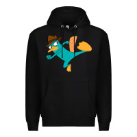 Black perry the platypus Premium Hoodie - linhVisuals