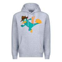 Heather Grey perry the platypus Premium Hoodie - linhVisuals