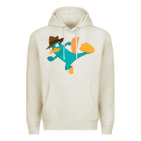 Oatmeal Heather perry the platypus Premium Hoodie - linhVisuals