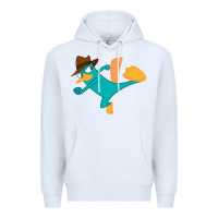 White perry the platypus Premium Hoodie - linhVisuals