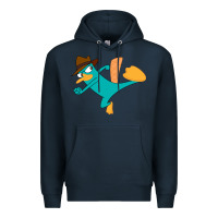 Navy perry the platypus Premium Hoodie - linhVisuals