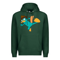 Sports Green perry the platypus Premium Hoodie - linhVisuals