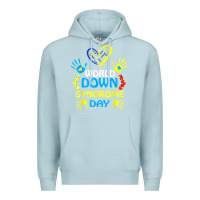 Blue Mist world down syndrome day t shirt support and awareness 3.21 t shirt Premium Hoodie - linhVisuals