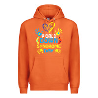 Carrot world down syndrome day t shirt support and awareness 3.21 t shirt Premium Hoodie - linhVisuals