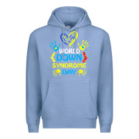 Colony Blue world down syndrome day t shirt support and awareness 3.21 t shirt Premium Hoodie - linhVisuals