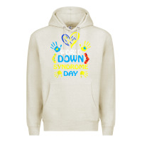 Oatmeal Heather world down syndrome day t shirt support and awareness 3.21 t shirt Premium Hoodie - linhVisuals