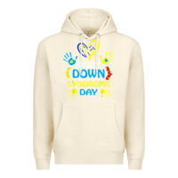 Sandshell world down syndrome day t shirt support and awareness 3.21 t shirt Premium Hoodie - linhVisuals