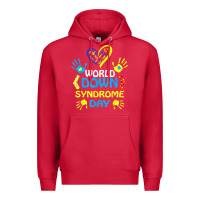 Cardinal world down syndrome day t shirt support and awareness 3.21 t shirt Premium Hoodie - linhVisuals