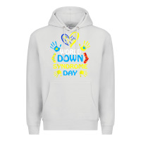 Dove Grey world down syndrome day t shirt support and awareness 3.21 t shirt Premium Hoodie - linhVisuals