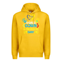 Lemon world down syndrome day t shirt support and awareness 3.21 t shirt Premium Hoodie - linhVisuals