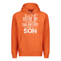 Carrot you can't scare me i have four daughters and a son funny dad t shirt Premium Hoodie - linhVisuals