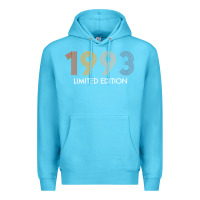 Ocean Blue retro 29 years vintage 1993 limited edition 29th birthday t shirt Premium Hoodie - linhVisuals