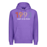 Purple retro 29 years vintage 1993 limited edition 29th birthday t shirt Premium Hoodie - linhVisuals