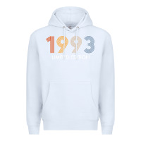 White retro 29 years vintage 1993 limited edition 29th birthday t shirt Premium Hoodie - linhVisuals