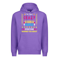 Purple oncology nurse t  shirt i'm the crazy oncology nurse t  shirt Premium Hoodie - linhVisuals