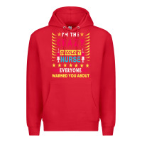 Red oncology nurse t  shirt i'm the crazy oncology nurse t  shirt Premium Hoodie - linhVisuals