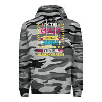 Slate Camo oncology nurse t  shirt i'm the crazy oncology nurse t  shirt Premium Hoodie - linhVisuals